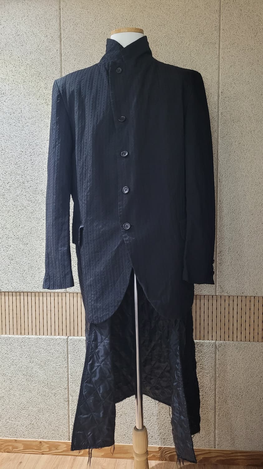 블랙 꼼데가르송 XL 리버서블 코트 상품이미지8