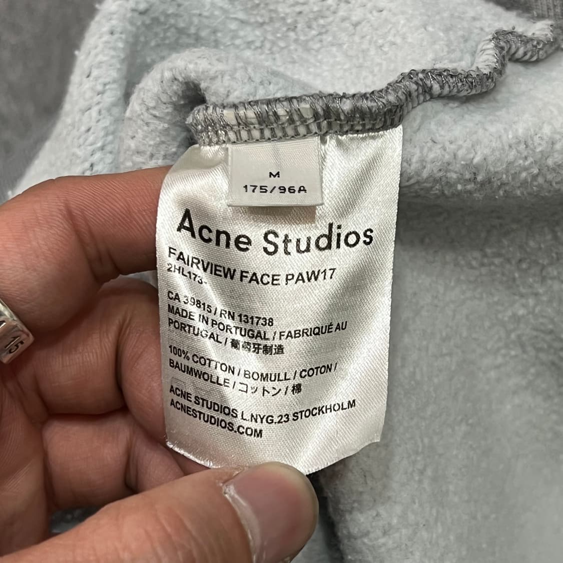  아크네스튜디오 로고 맨투맨 y15694 상품이미지7