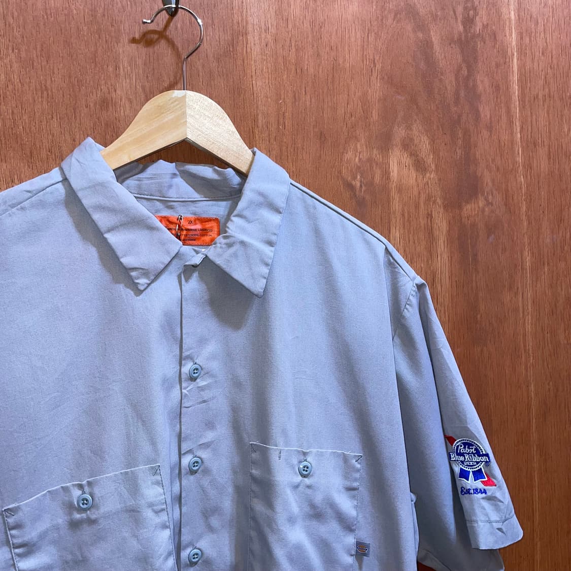 (2XL) Dickies 디키즈 반팔 워크 셔츠 그레이 상품이미지2