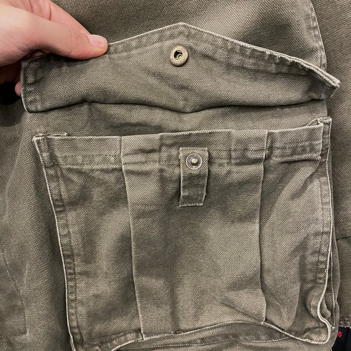 90s 팀버랜드 웨더기어 레더 카라 초어 워크 자켓 / 워크 웨어 상품이미지6