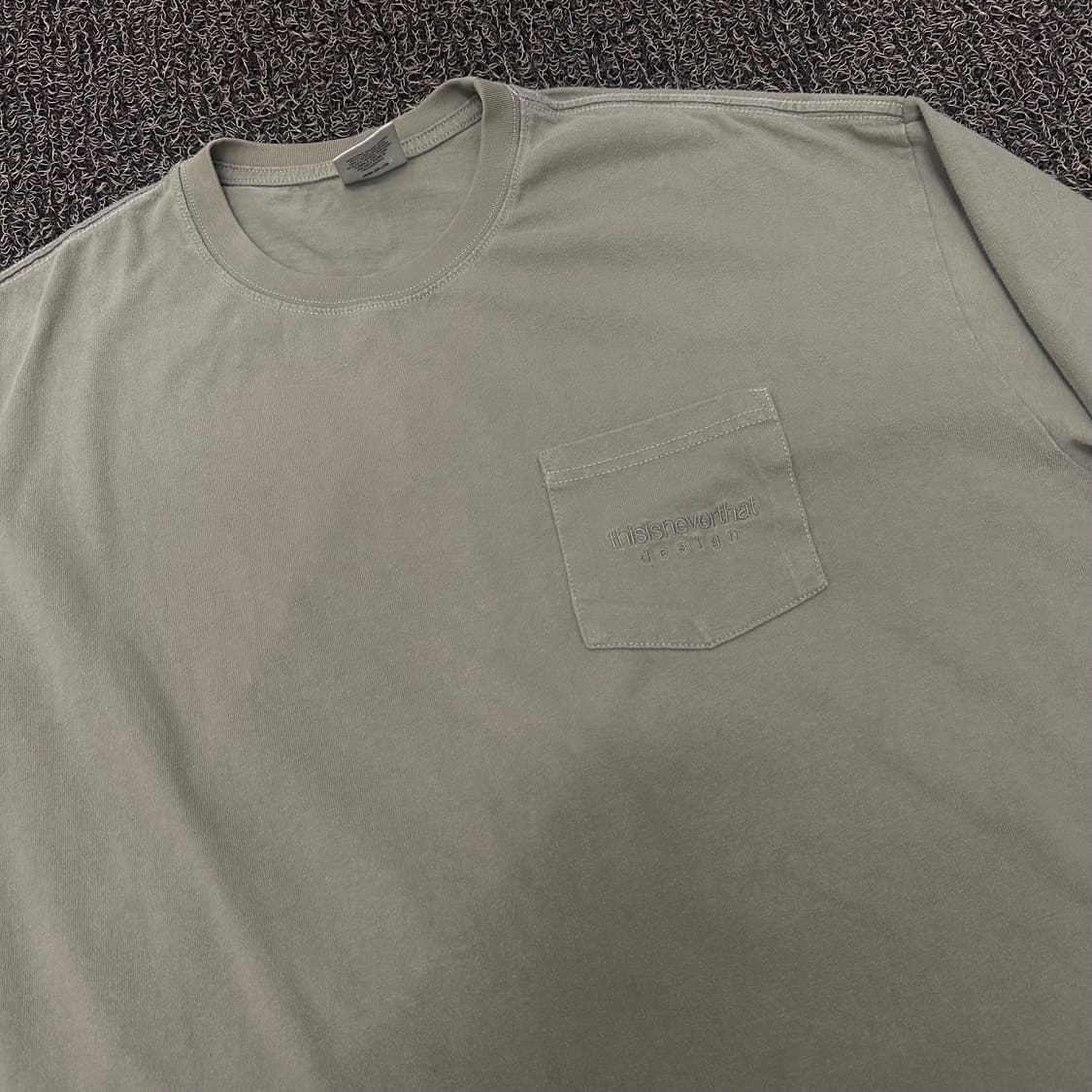 디스이즈네버댓 포켓 긴팔티셔츠 카키 L 상품이미지3