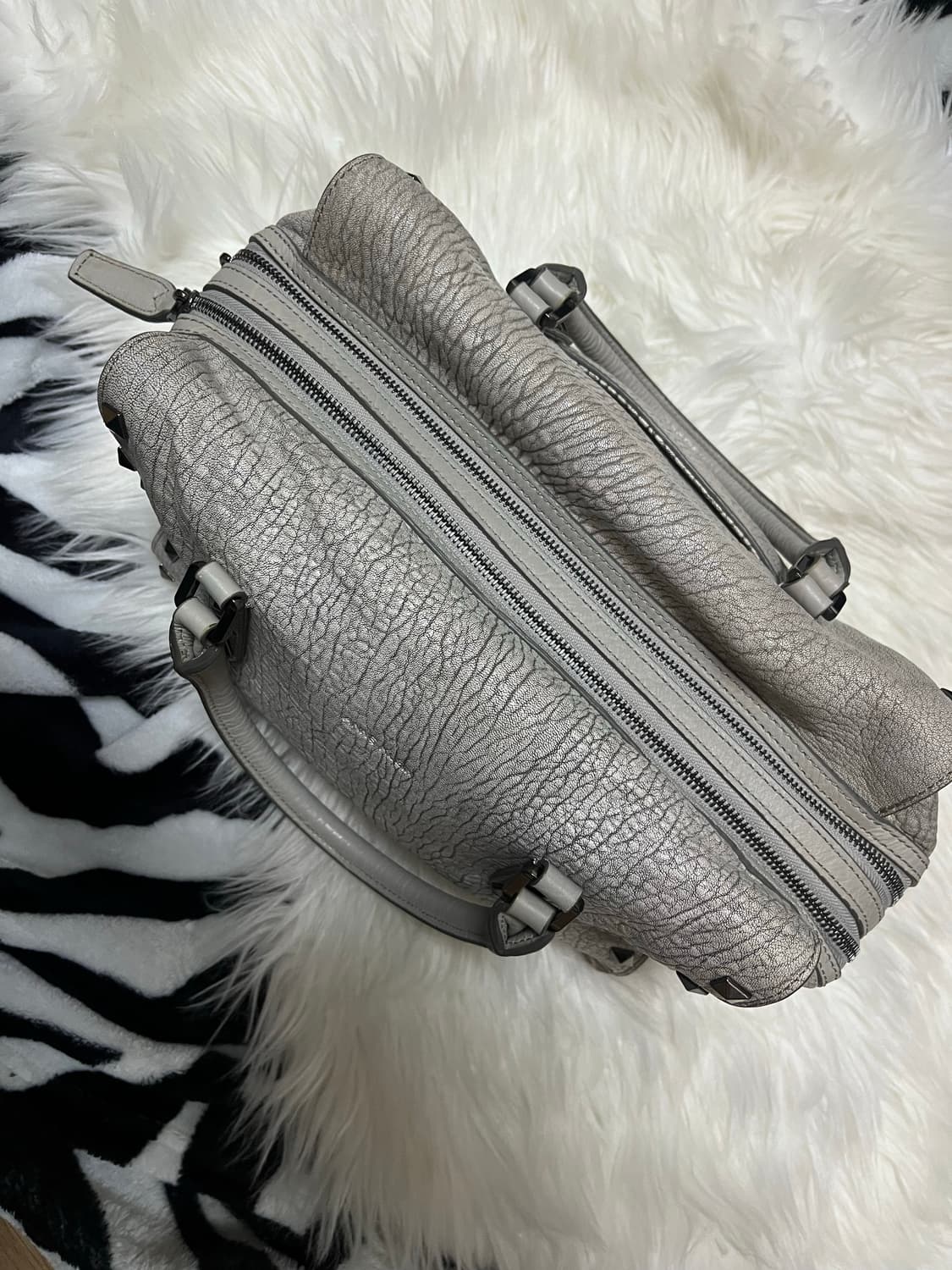 vintage studded grey bag 상품이미지3