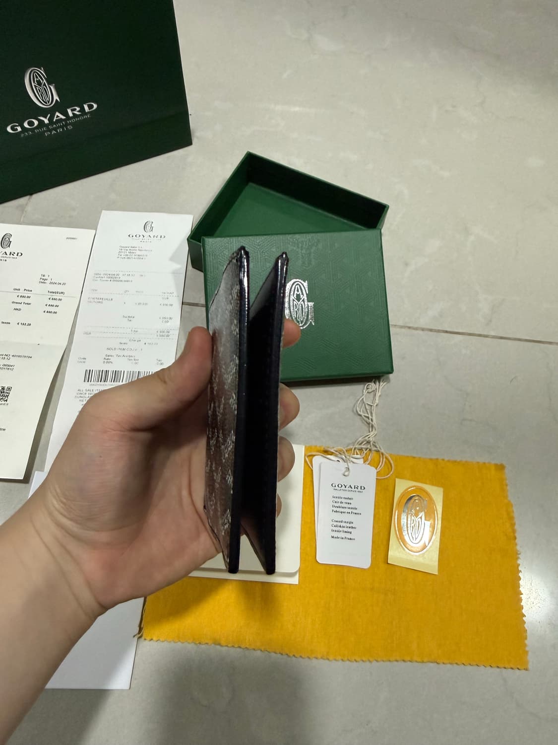 [당일출고,풀박스] 고야드 빅투아르 블랙 반지갑 상품이미지5