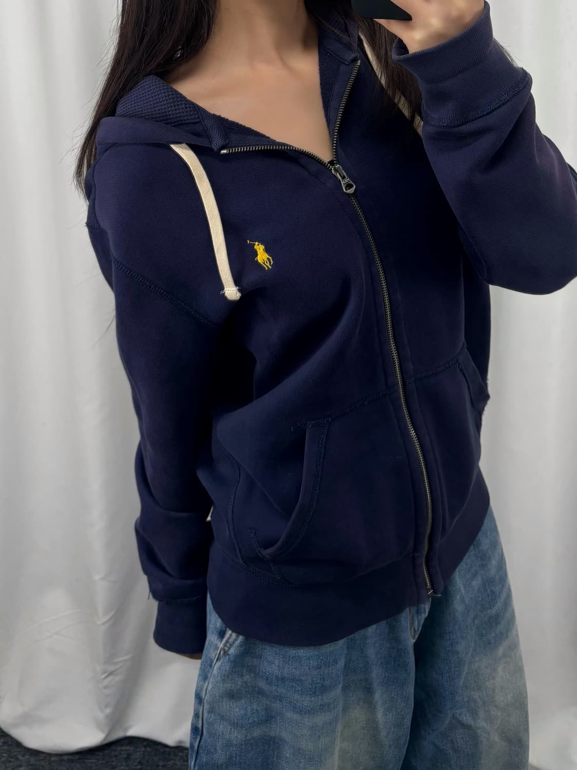 폴로 네이비 후드집업 상품이미지1