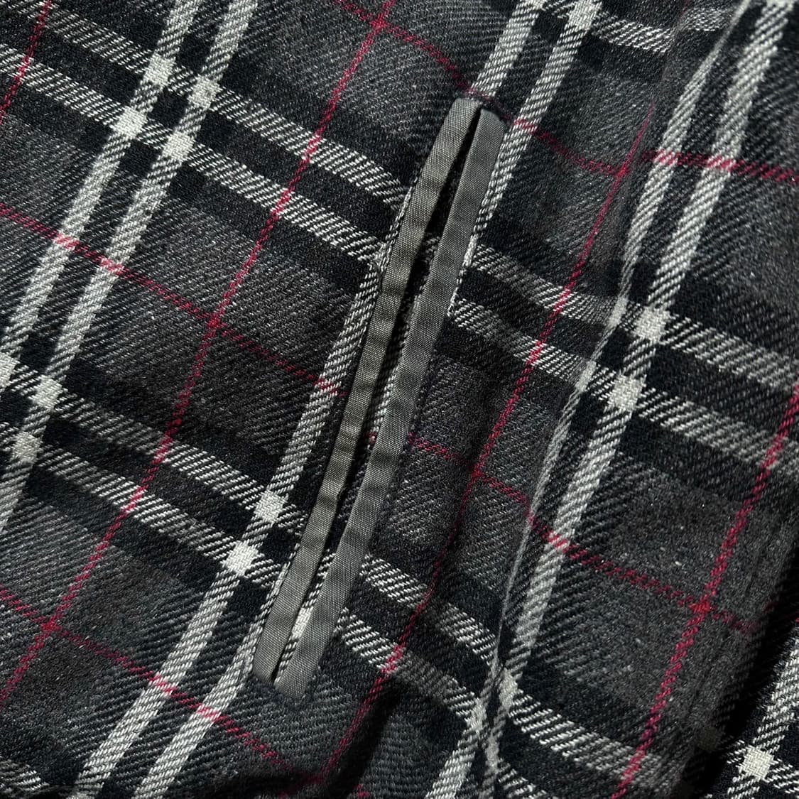 스투시 00‘s 버버리 롤렉스 패러디 체크 블루종 자켓 상품이미지6