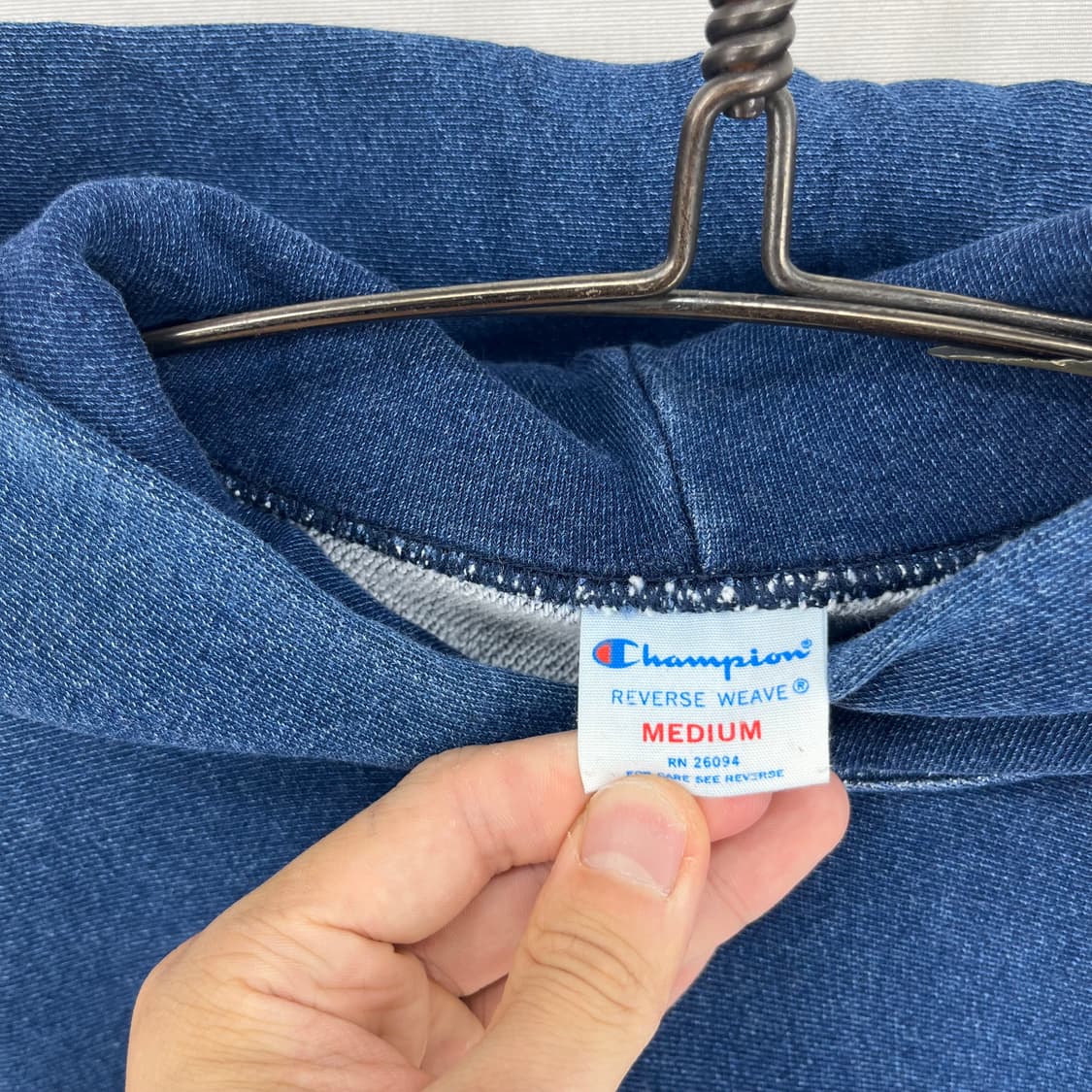 챔피온 리버스위브 로고 후드티 상품이미지6