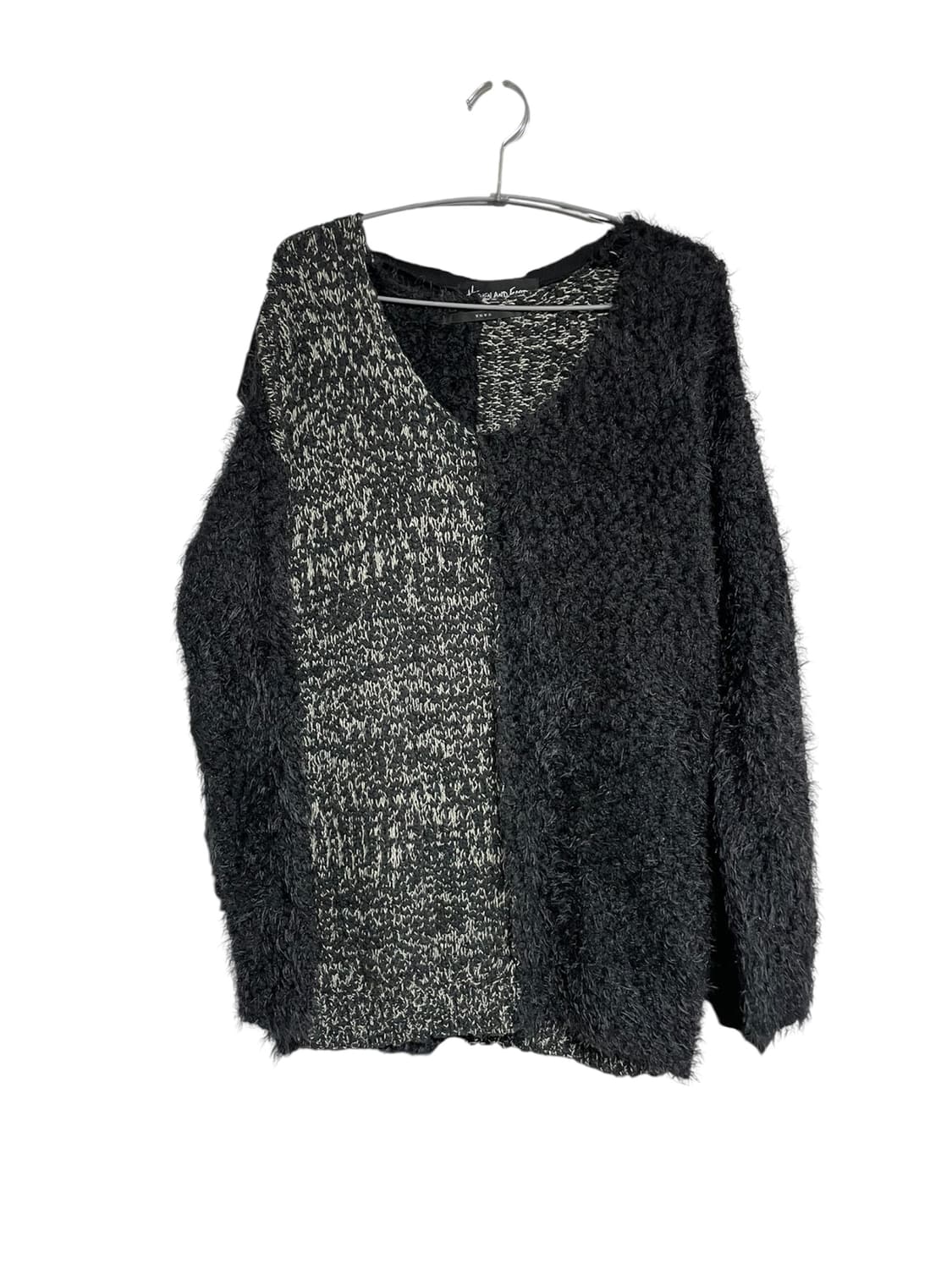 JPN 그런지 트리밍 오프숄더 루즈핏 니트 고딕고스펑크오네갸루다크웨어 상품이미지6