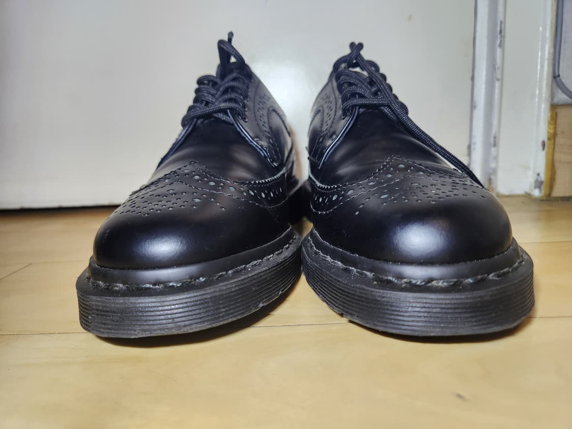 (260)닥터마틴 윙팁 블랙 더비슈즈 상품이미지6