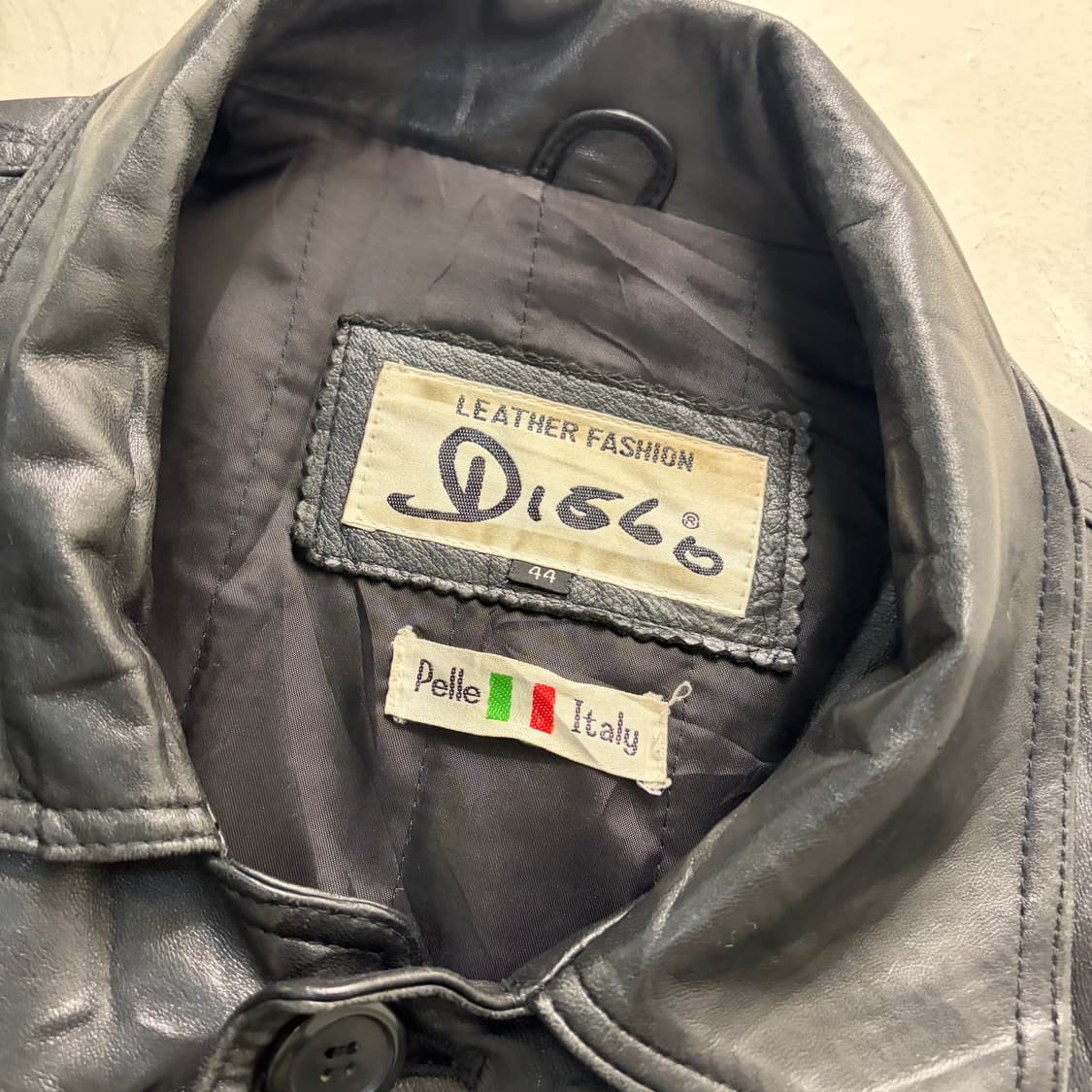 90s DISCO 빈티지 양가죽 자켓 XL 상품이미지6