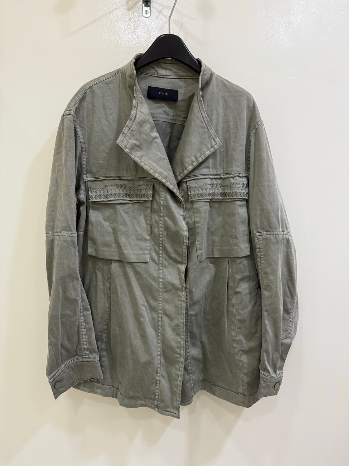 시스템 우면 야상 자켓 정품 상품이미지1