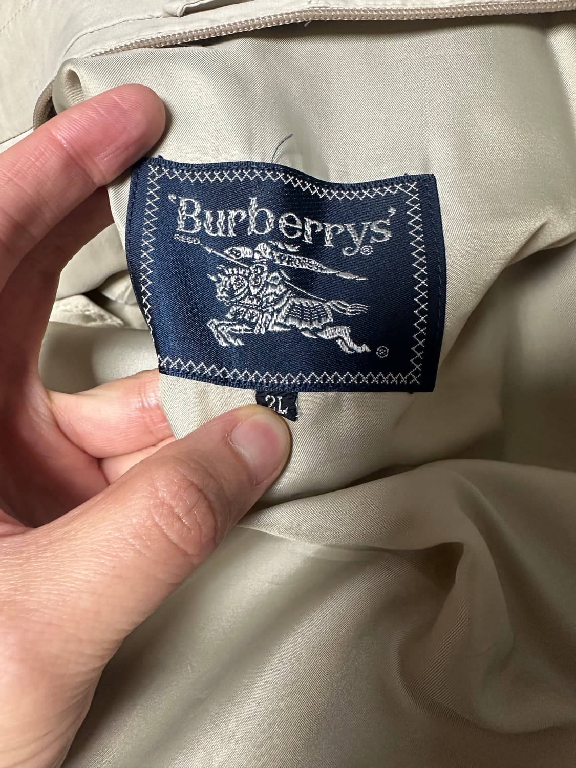 [XL] 80~90‘s 버버리 레인코트(하프필드코트) 상품이미지3