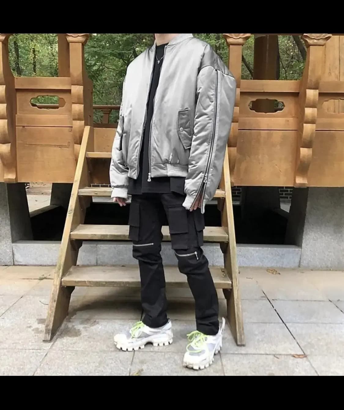 랑베르시오 지퍼 마원 그레이 상품이미지10