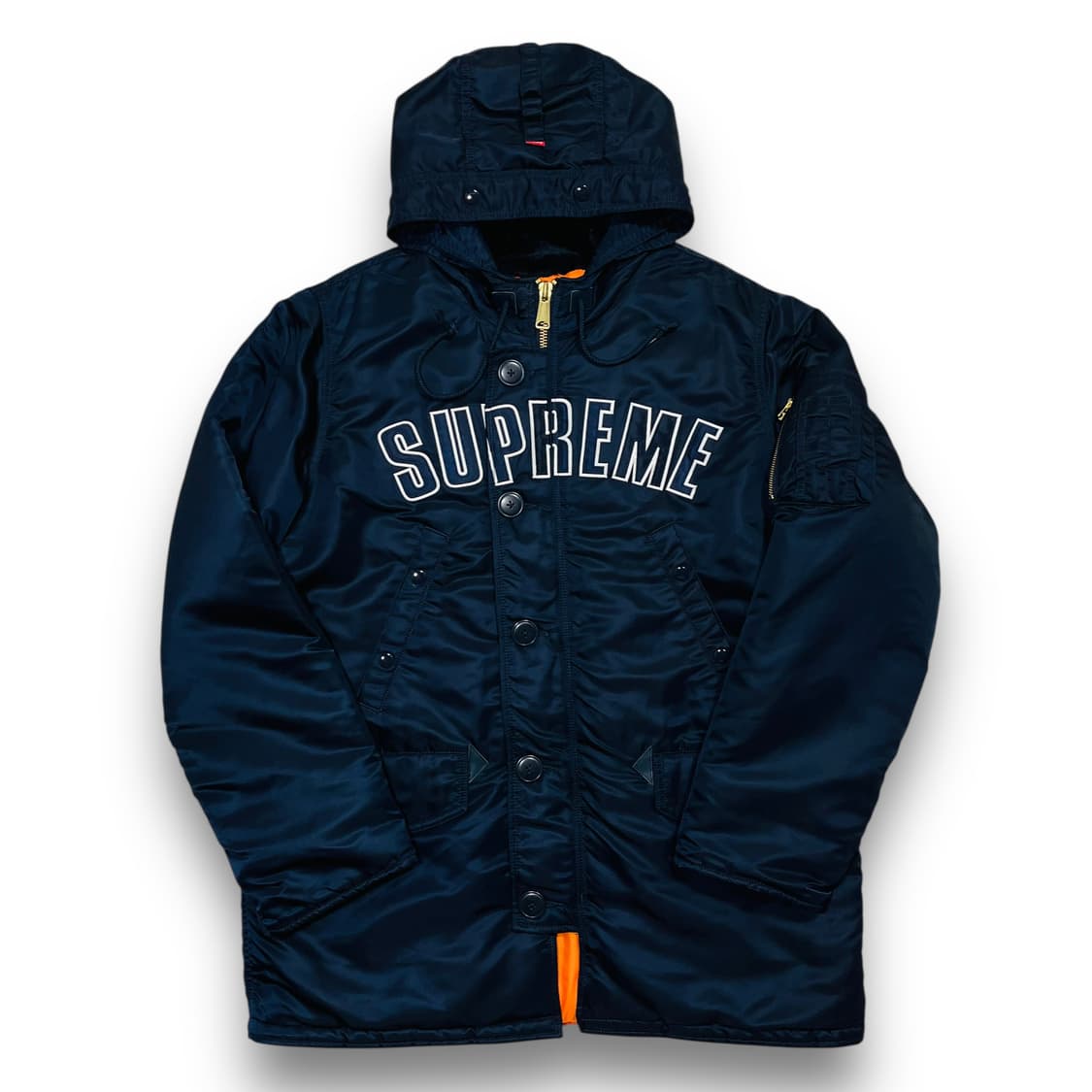 슈프림 ARC 로고 N-3B 네이비 후디 민트급 카파 상품이미지1