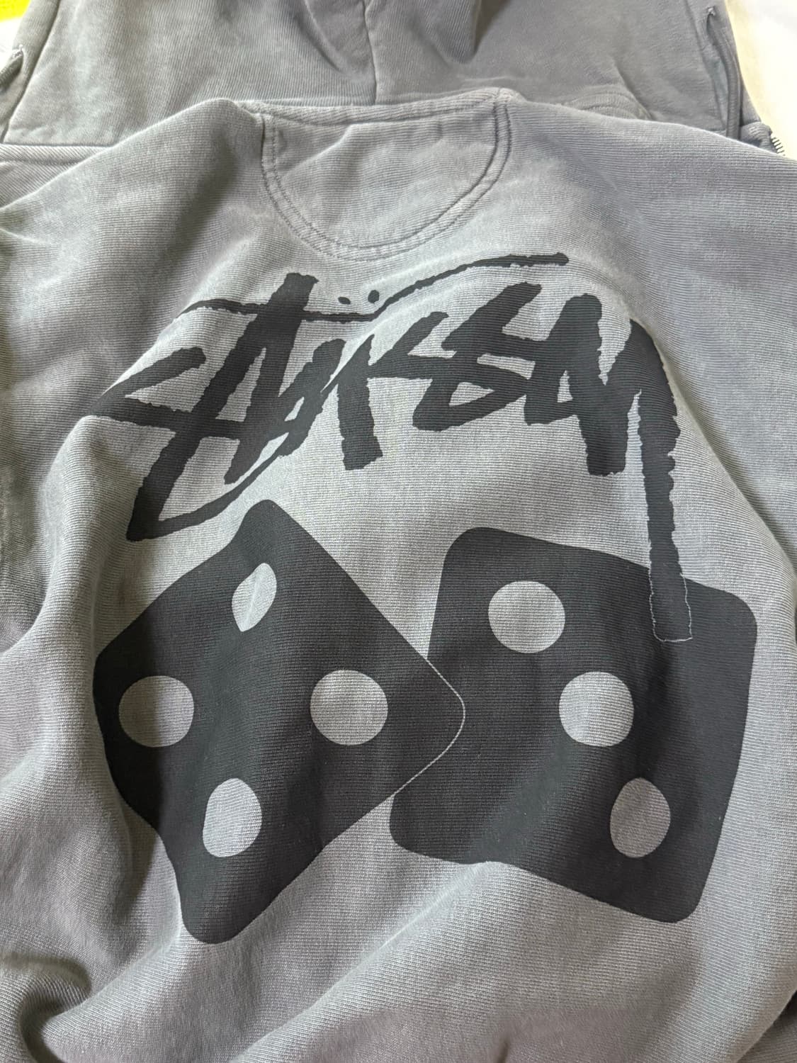 스투시 후드집업 다이스 피그먼트 블랙 상품이미지1