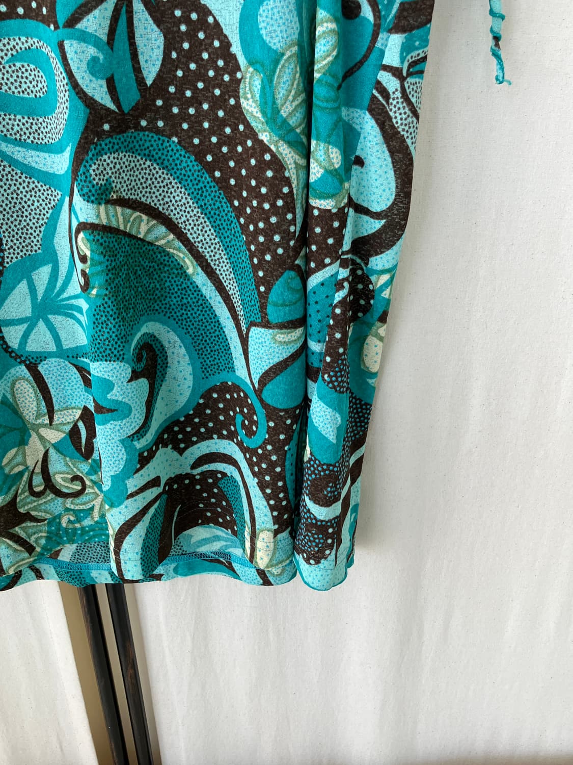 teal oriental frill blouse 상품이미지8