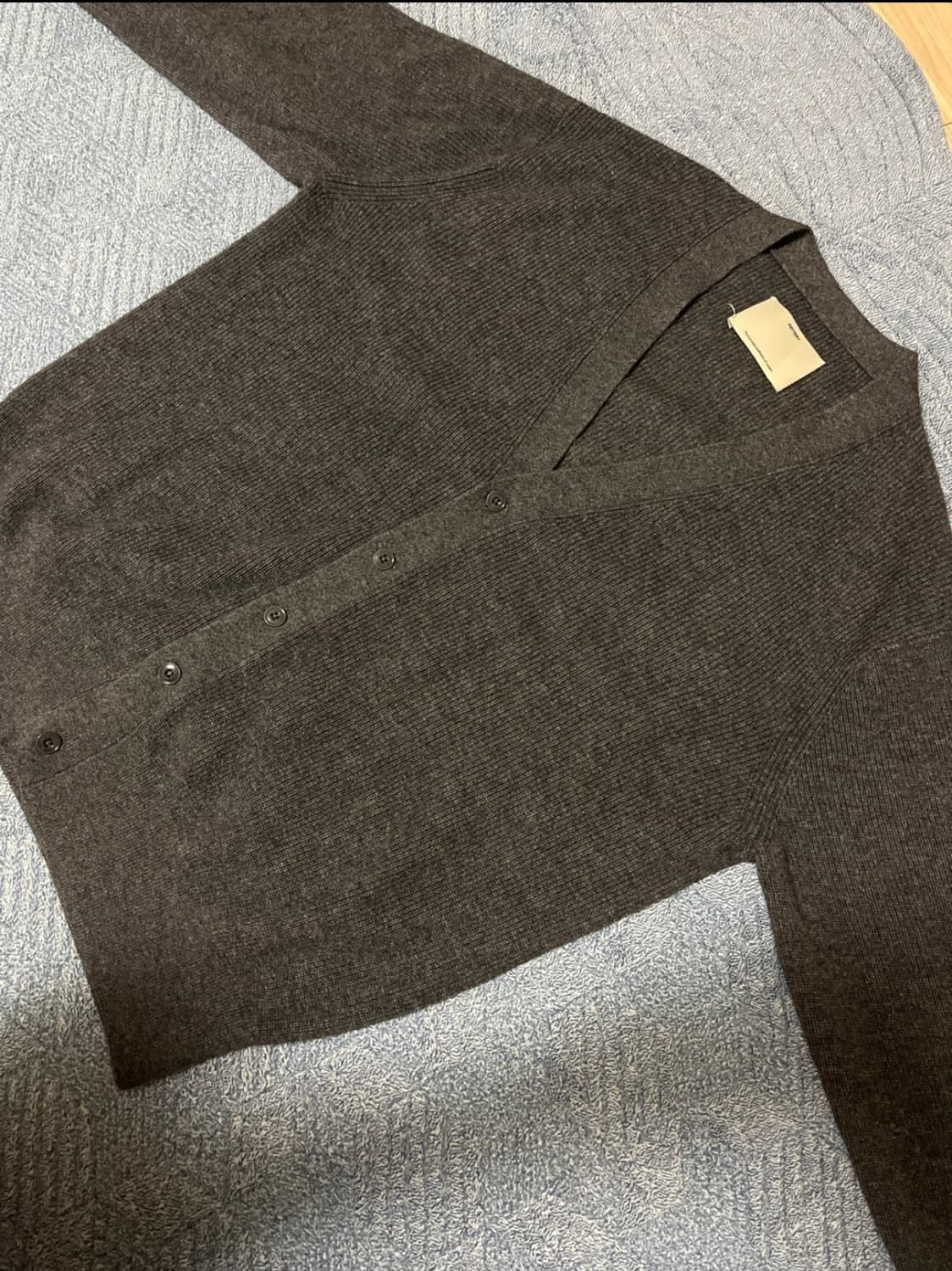 포터리 컴포트 가디건 차콜 3사이즈 상품이미지1