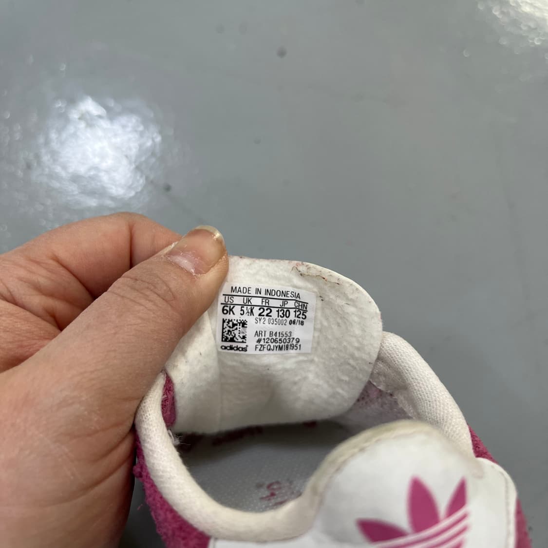 125 아디다스 키즈 가젤 스니커즈 0408M 상품이미지7