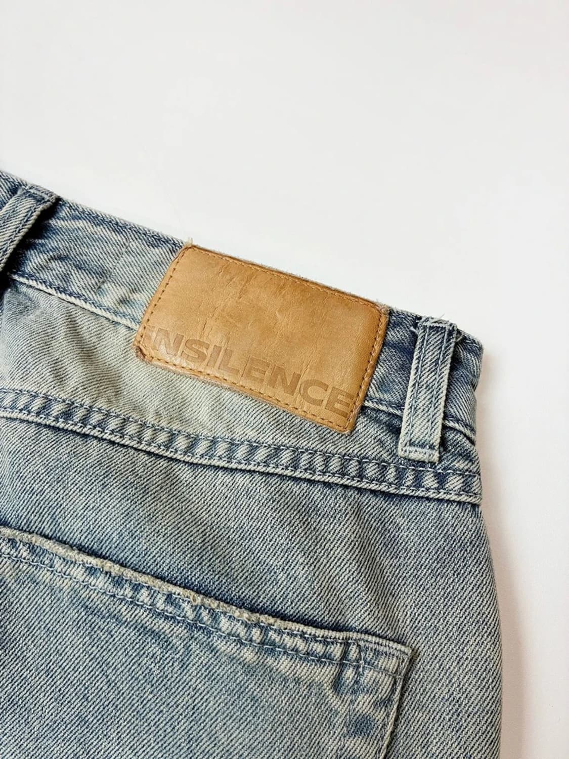 인사일런스 워시드 와이드 데님 팬츠 PN5637 상품이미지8