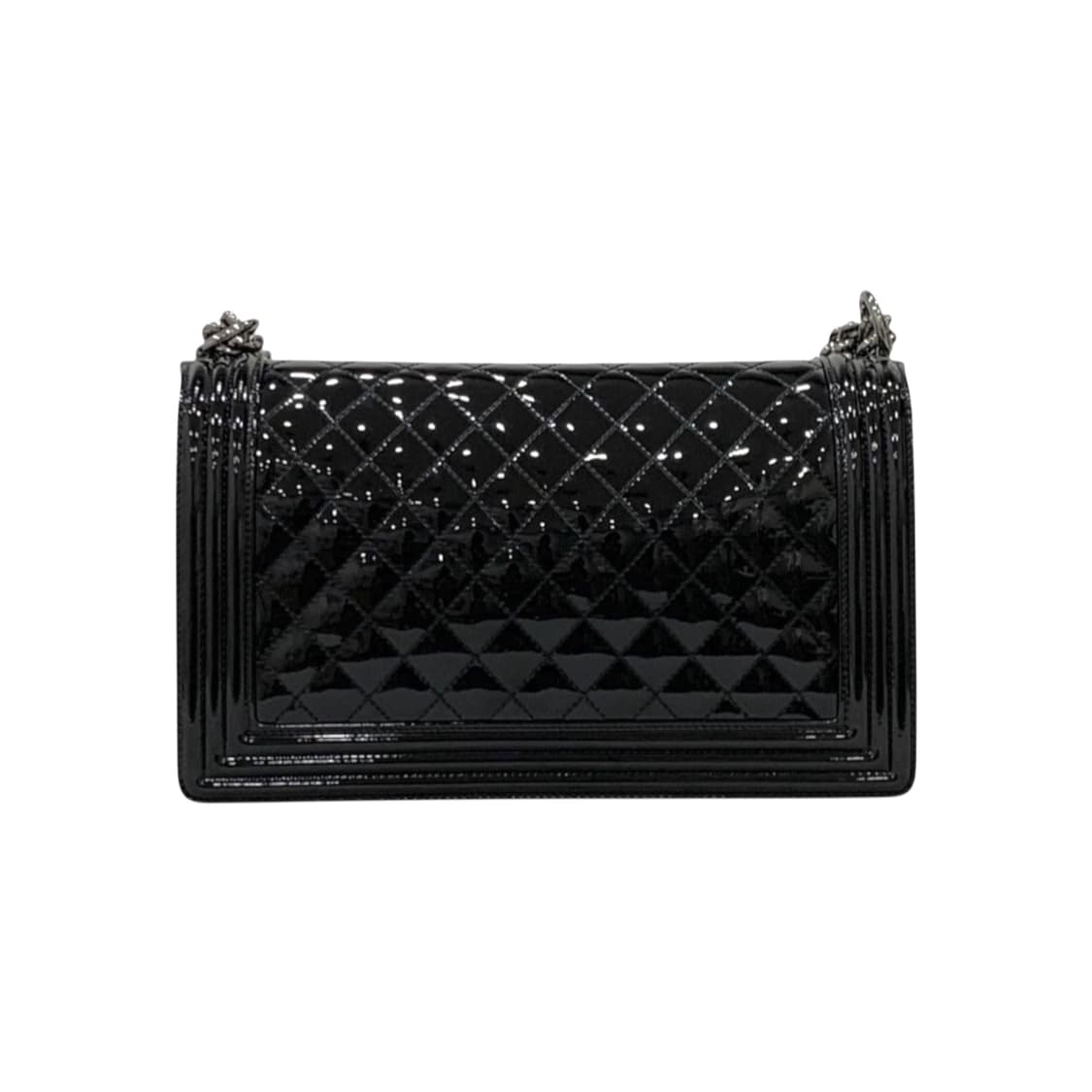 샤넬 보이백 라지 플랩백 CC 은장 페이던트 레더 상품이미지2