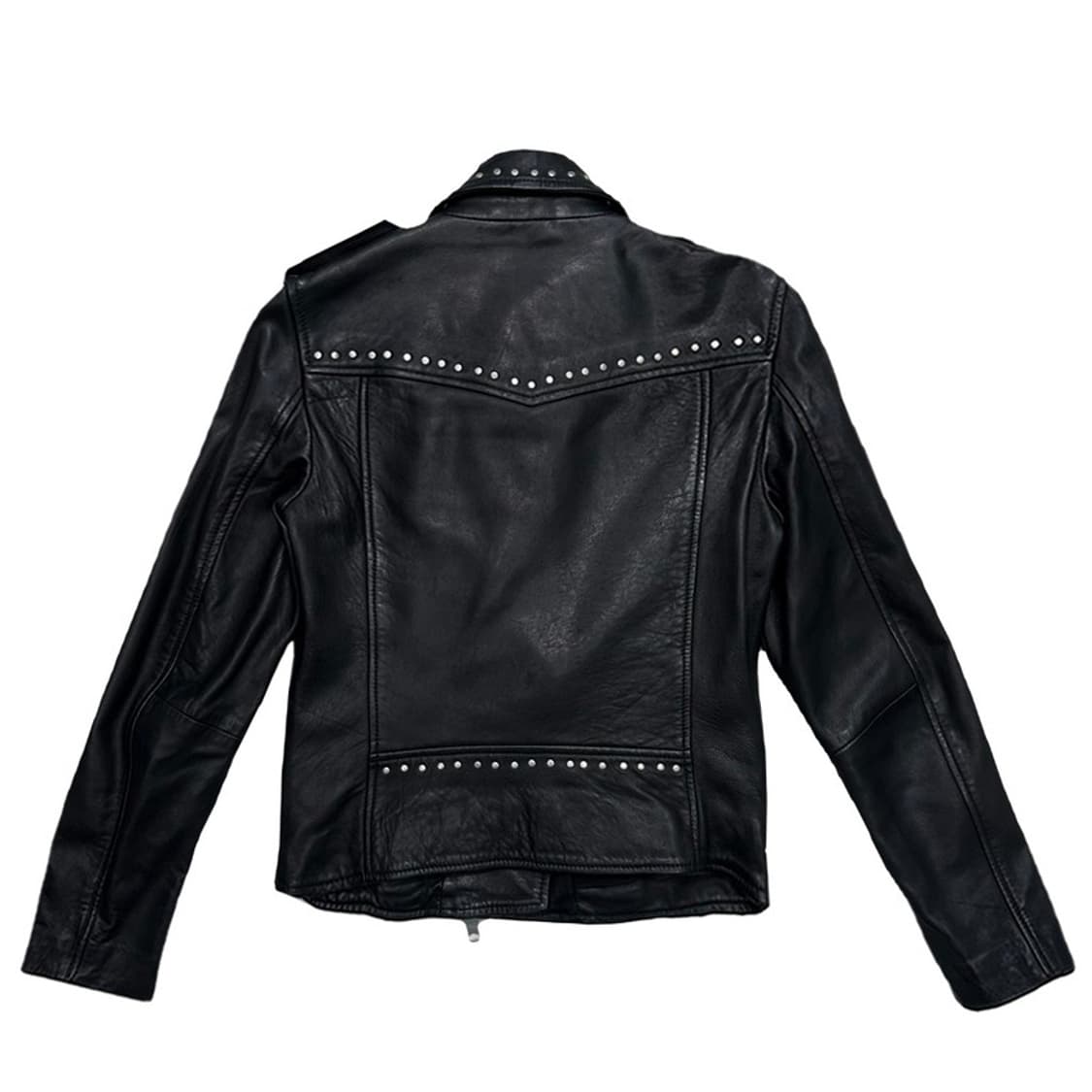 올세인츠 스터드 라이더 자켓 블랙 UK 6 상품이미지6