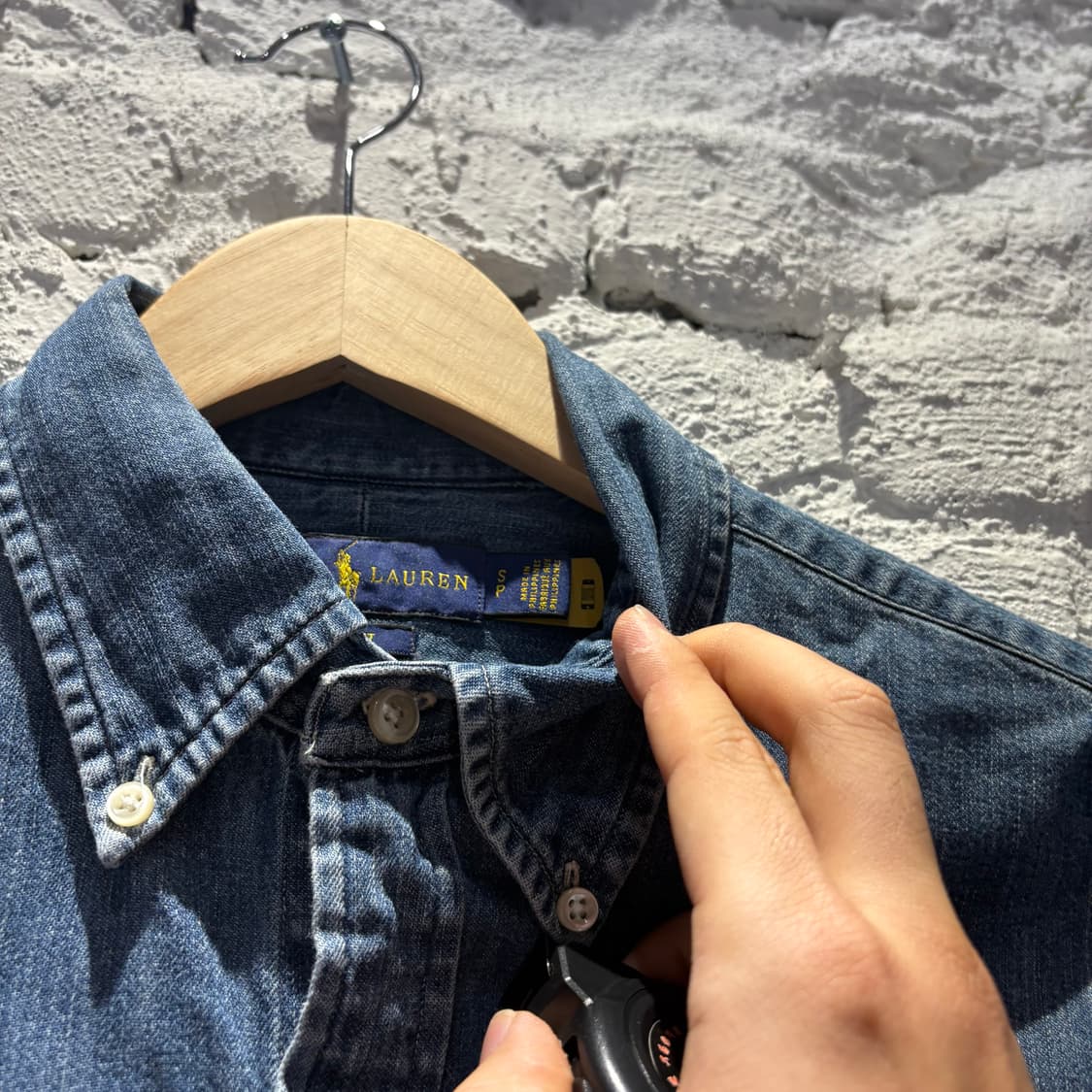 폴로 빈티지 데님 카라셔츠 상품이미지5