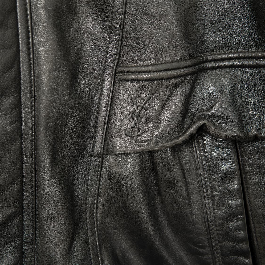 [105] 90s YSL 입생로랑 뿌르옴므 양가죽 봄버 자켓  상품이미지7