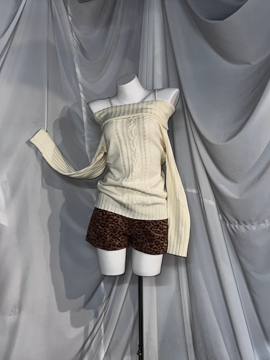 리즈리사 오네 오픈숄더 라떼갸루 코디세트  상품이미지5