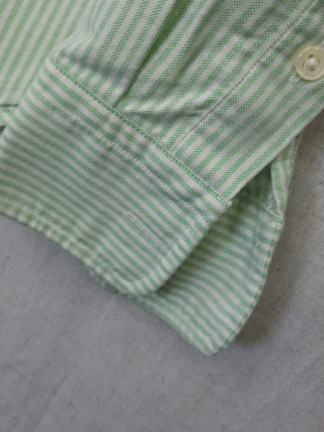 폴로 랄프로렌 스트라이프 셔츠 그린 s 상품이미지3
