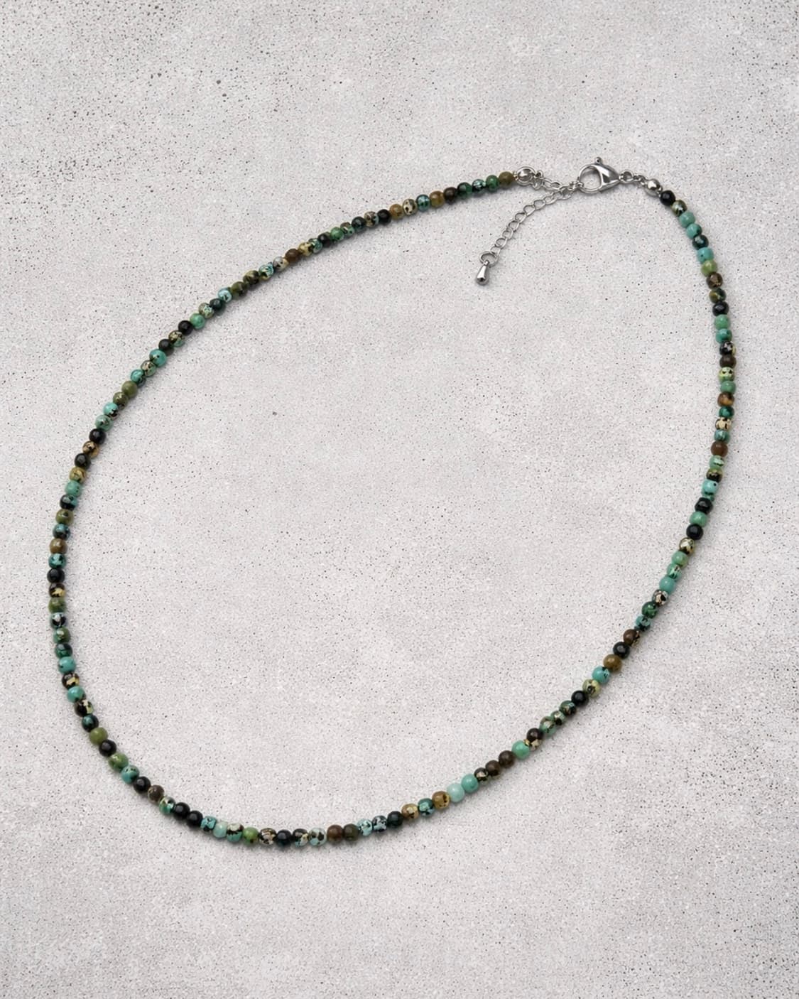 (핸드메이드) 천연석 터키석 원석 목걸이 상품이미지4