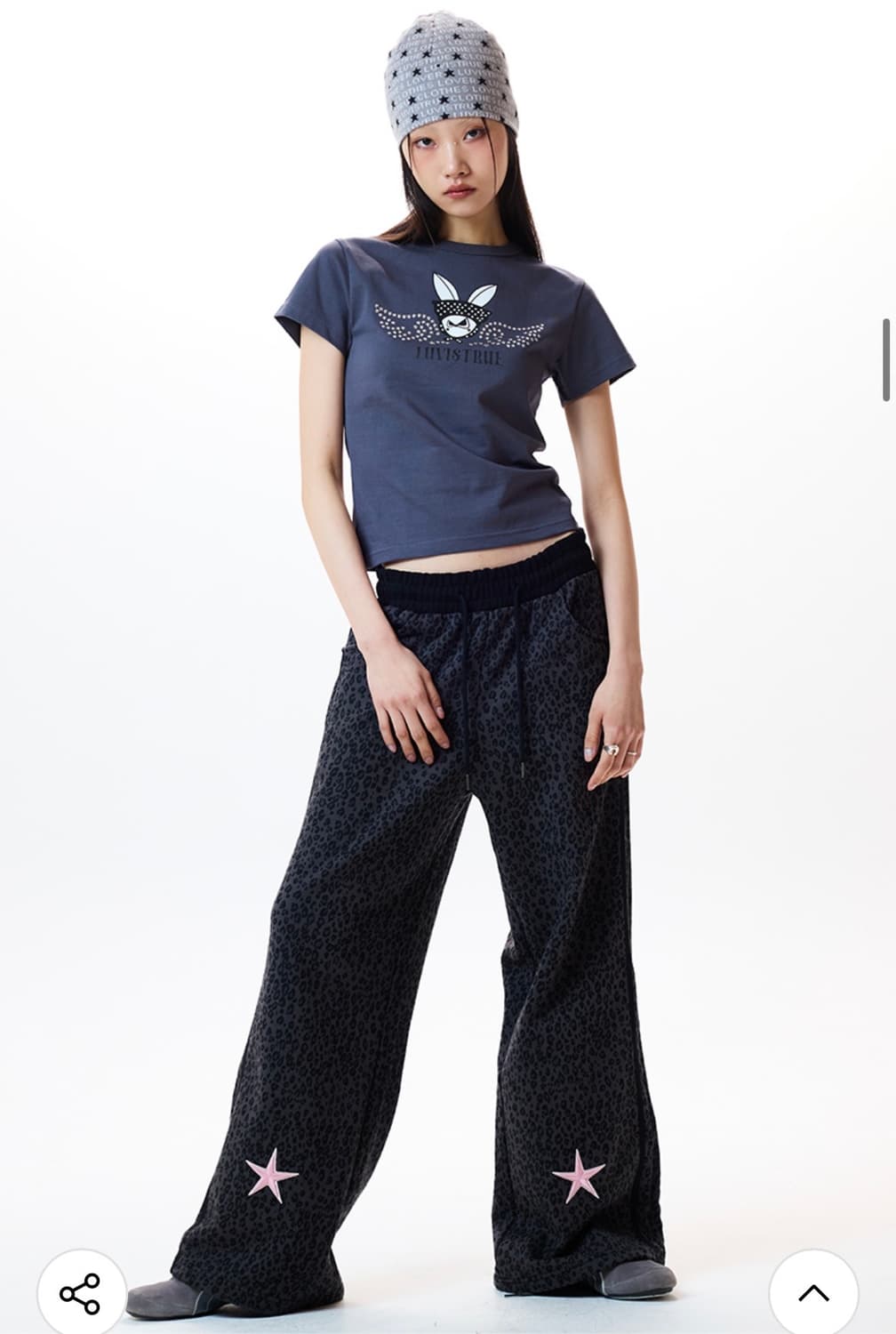 러브이즈트루 트레이닝 팬츠 차콜 상품이미지2