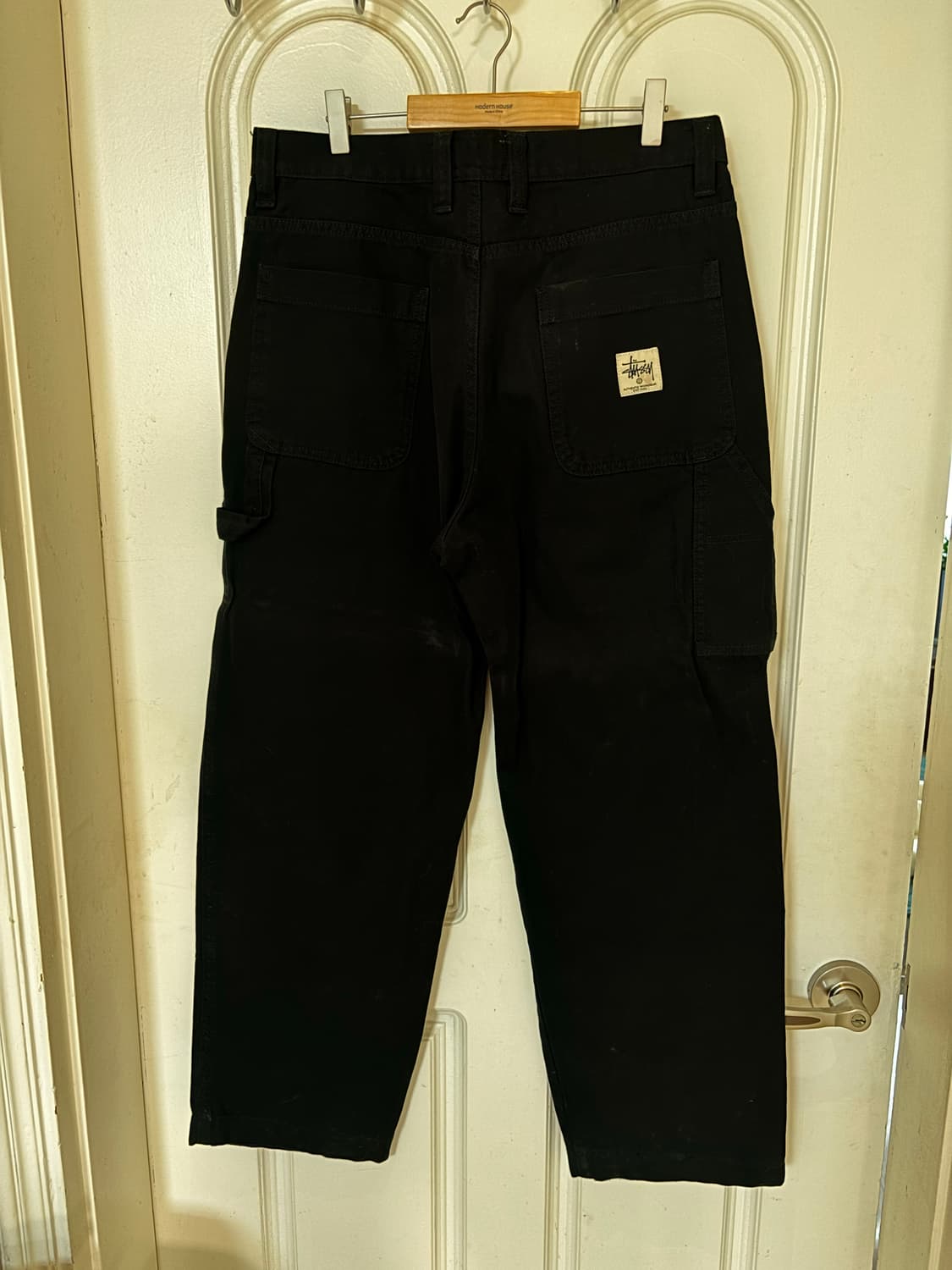 스투시 캔버스 워크팬츠 블랙 상품이미지2