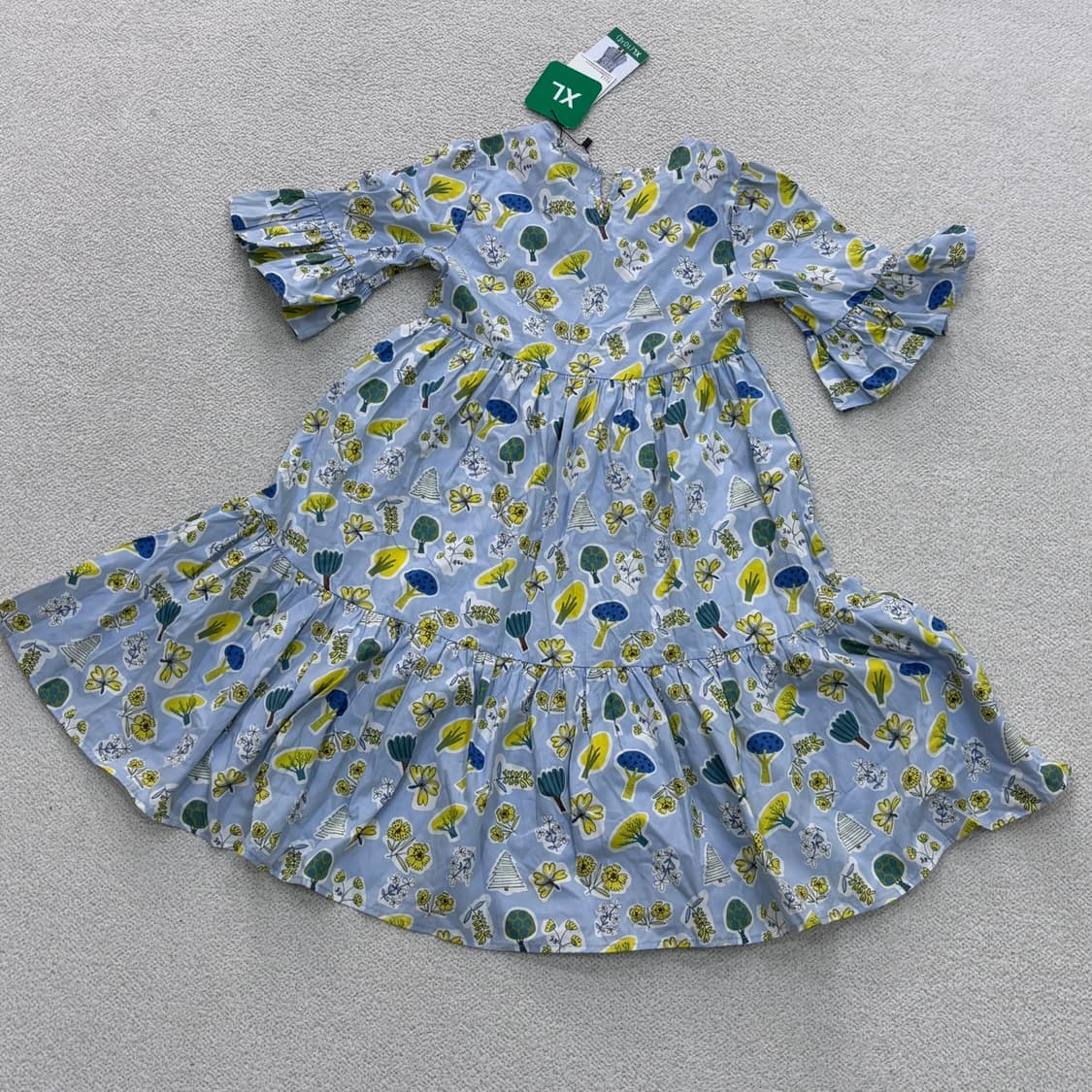 XL 새상품 엘르 키즈 플라워 원피스 0403E 상품이미지2