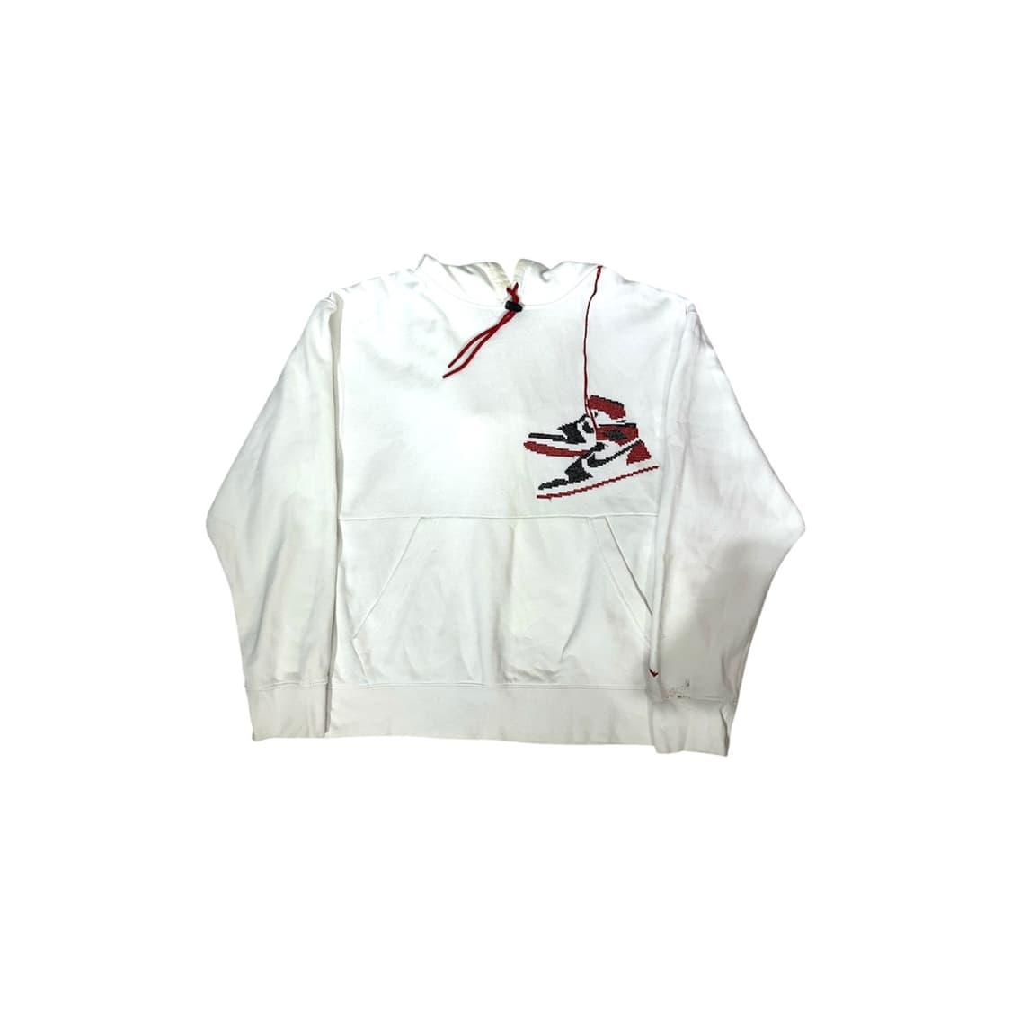 조던 화이트 빅 로고 시카고 오버핏 후드티 XXL 상품이미지5