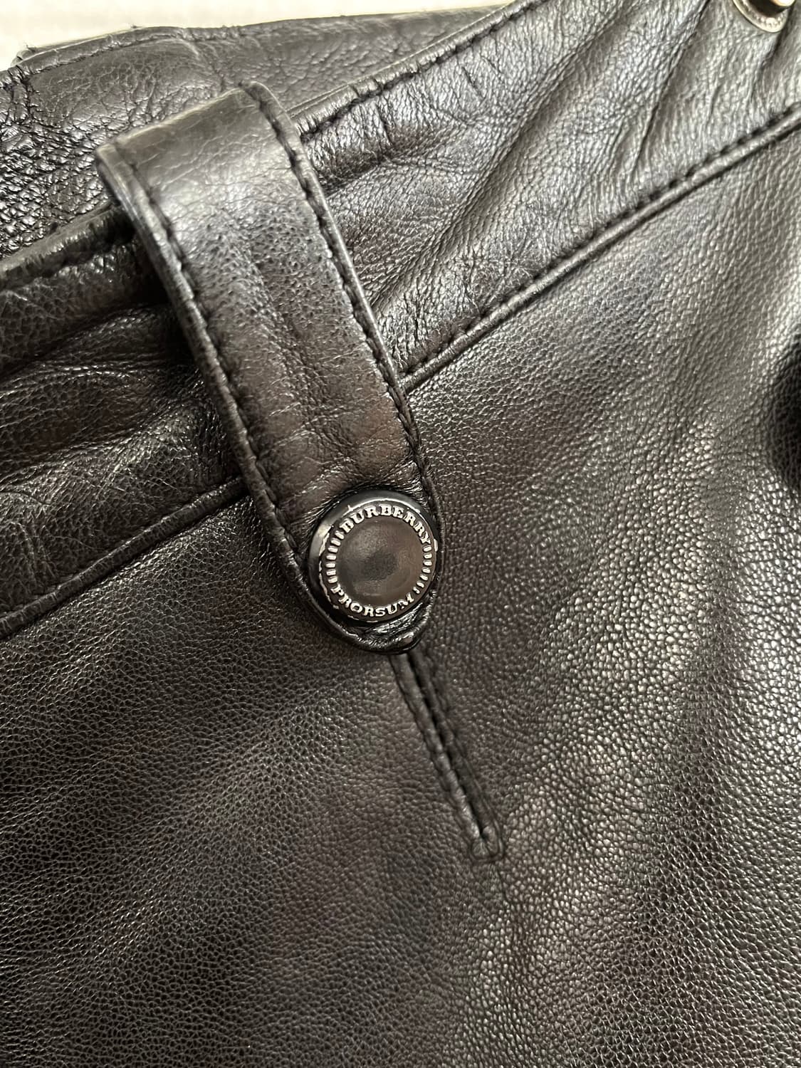 버버리 프로섬 2011SS 런웨이 레더 바이커 팬츠 상품이미지6