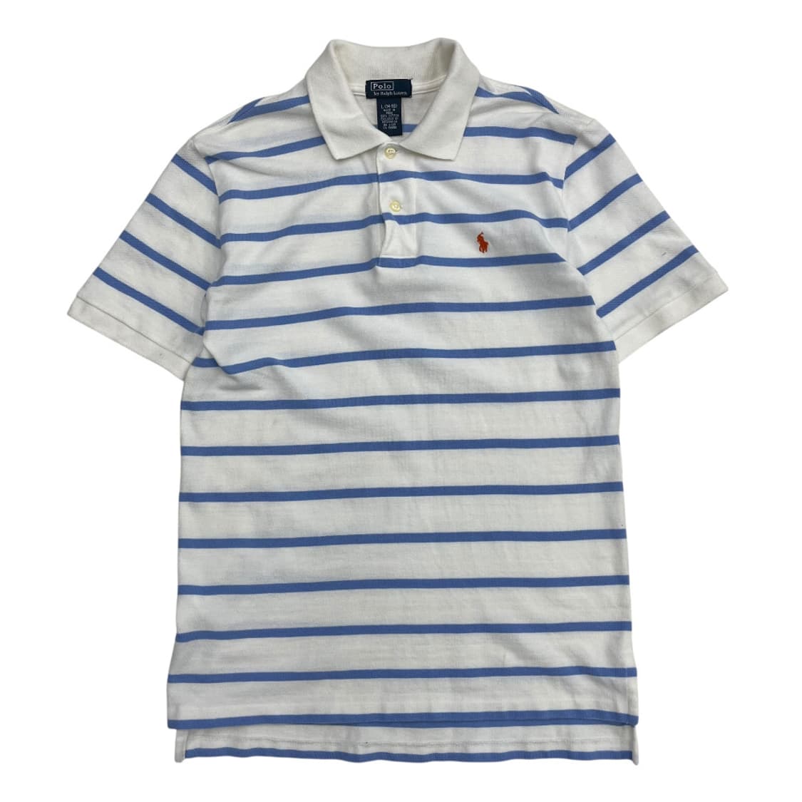 폴로 랄프로렌 오렌지포니 소라맛 단가라 화이트 셔츠 L 상품이미지2