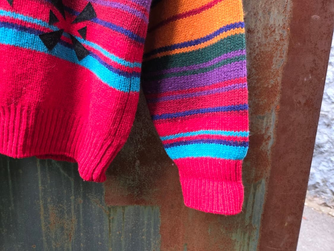 베네통 나바호패턴 램스울 니트 상품이미지7