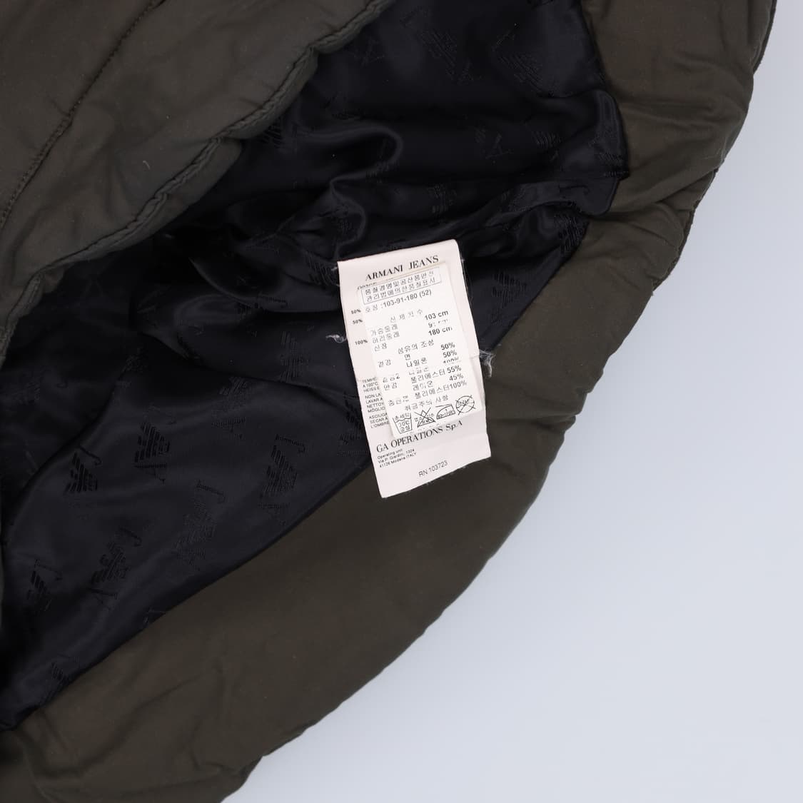 EU 52 아르마니진 패딩조끼 0123H1 상품이미지6