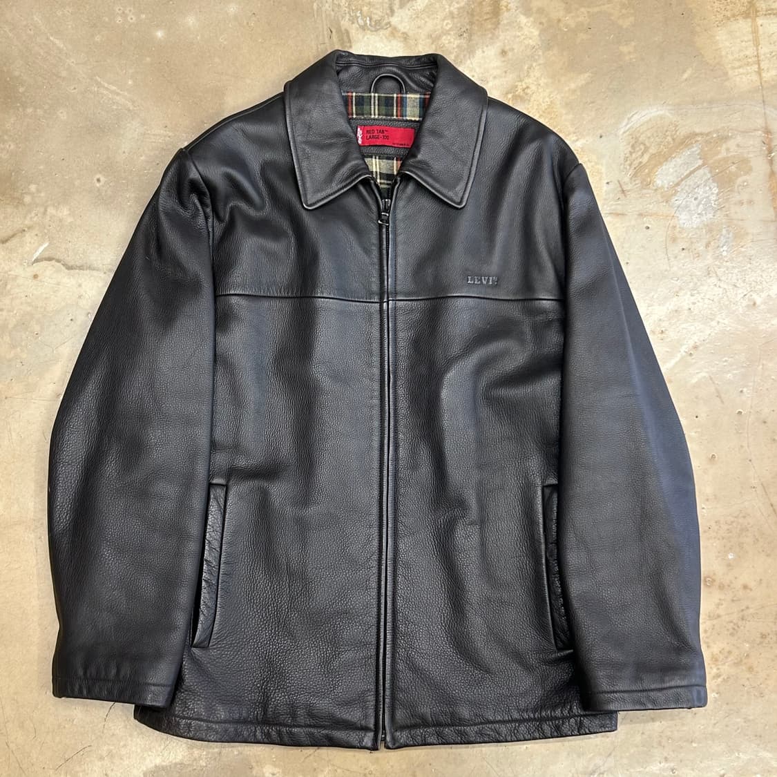 L 리바이스 다크 브라운 소가죽 자켓 상품이미지2