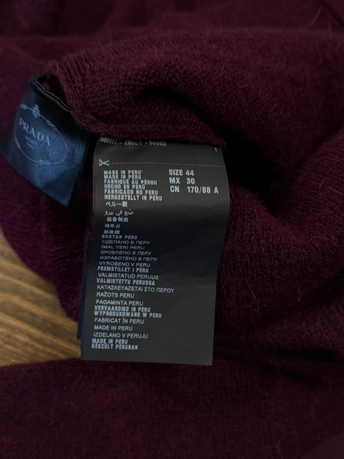 프라다 모헤어 가디건 66~77 상품이미지5