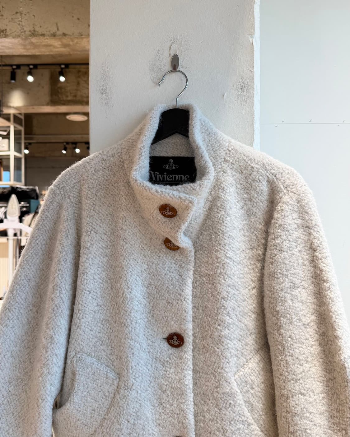 비비안 웨스트우드 아이보리 알파카울 자켓  상품이미지3