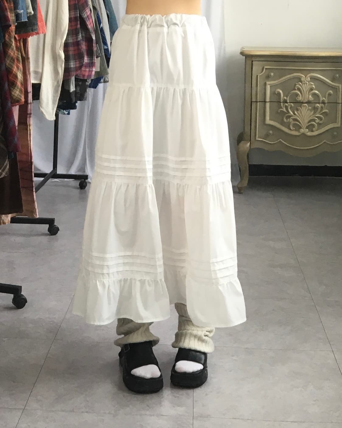 White layer skirt 상품이미지4