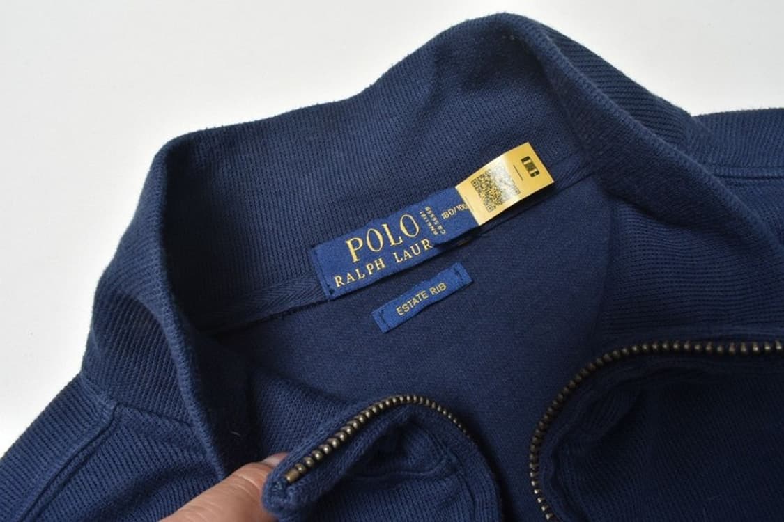 폴로 랄프로렌 큐알 반집업 코튼 니트 L 상품이미지4