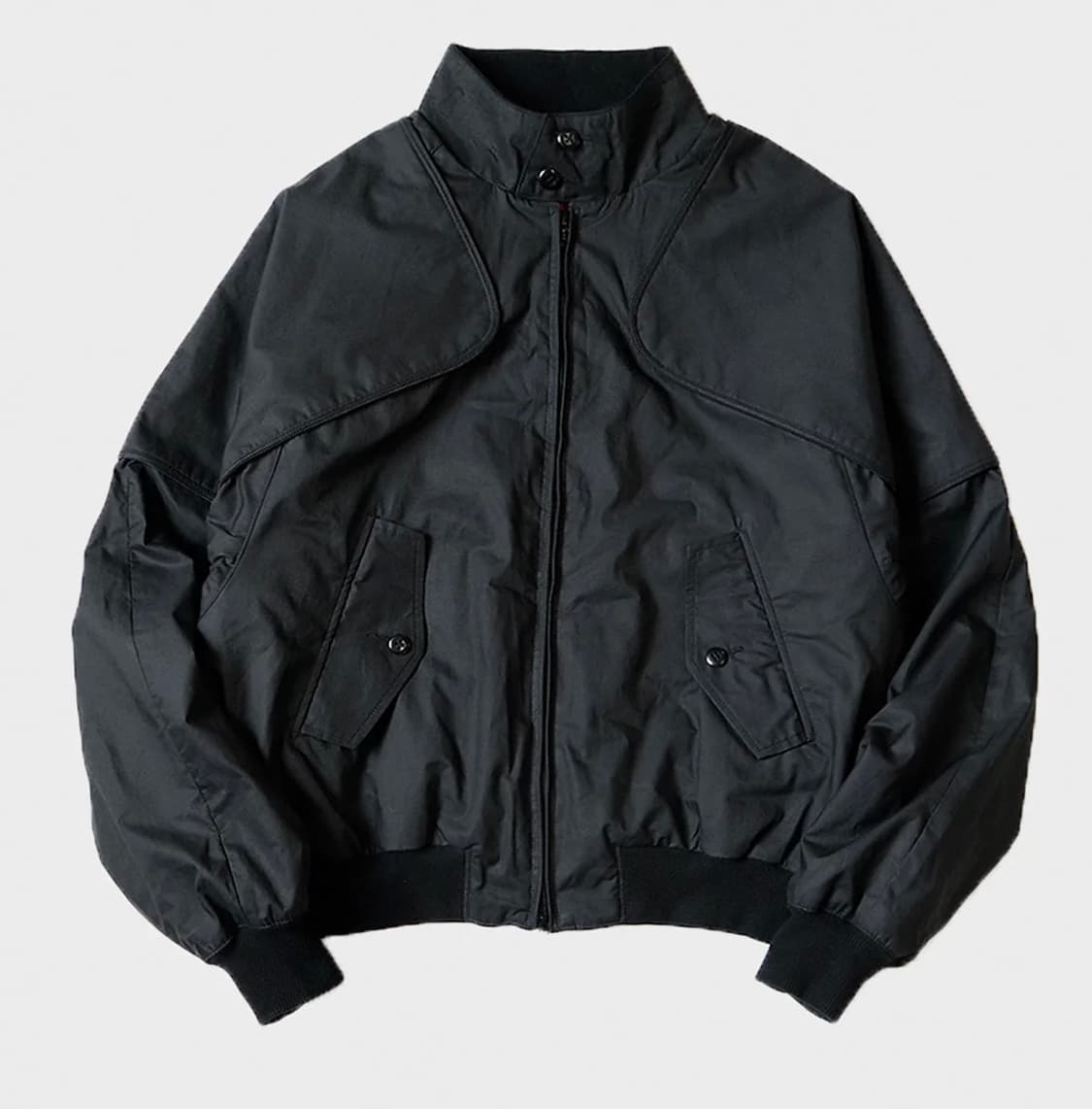 캐피탈 드라이 트윌 시아미스 봄버 골프 자켓 블랙 상품이미지5