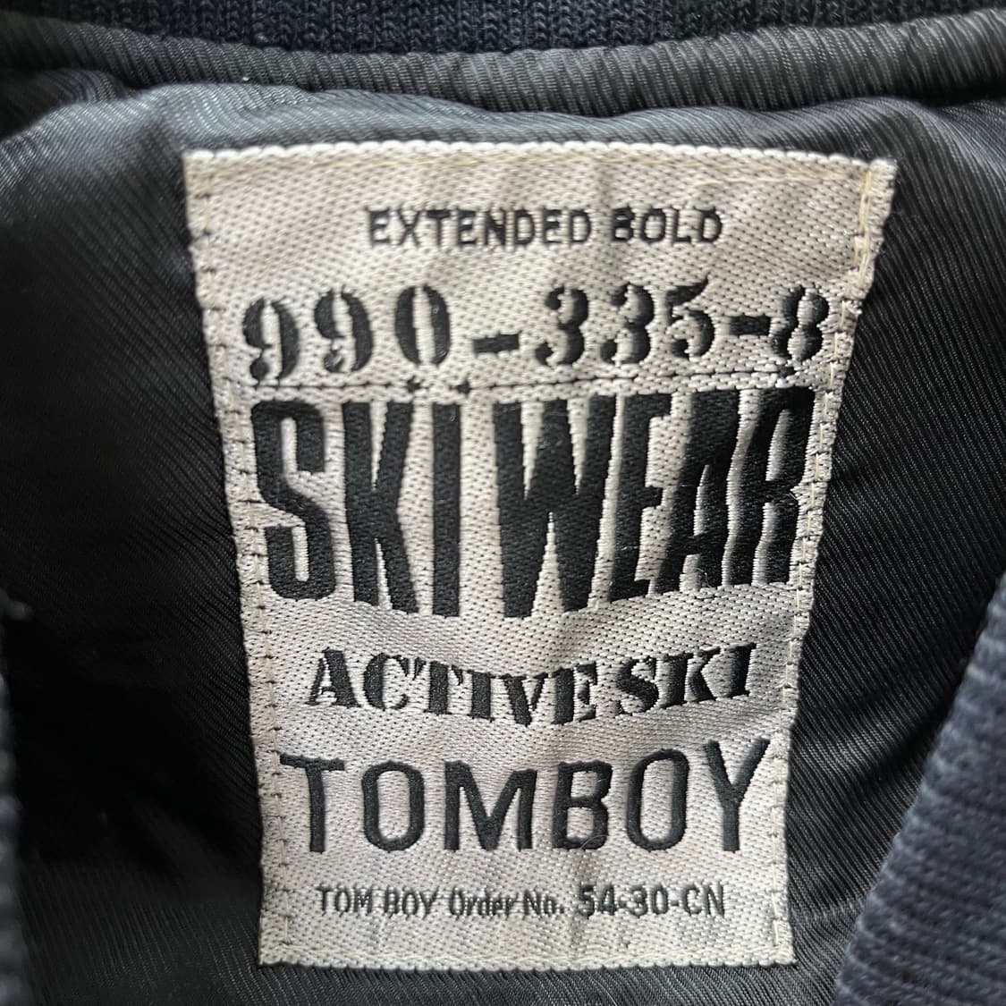 90s Tomboy Ski 톰보이 스펠아웃 가죽 베스트 조끼(S) 상품이미지3