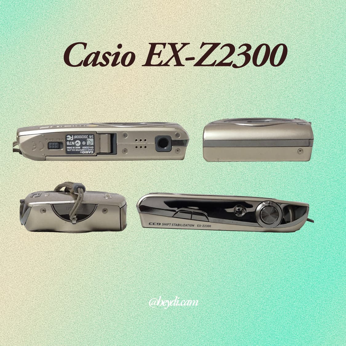 (로제, 모카, 아일릿) 카시오 엑슬림 z2300 골드 상품이미지2