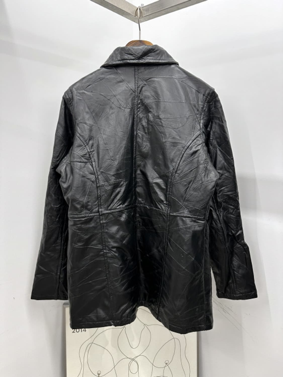 PATCHWORK LEATHER COAT (M~L) 상품이미지2