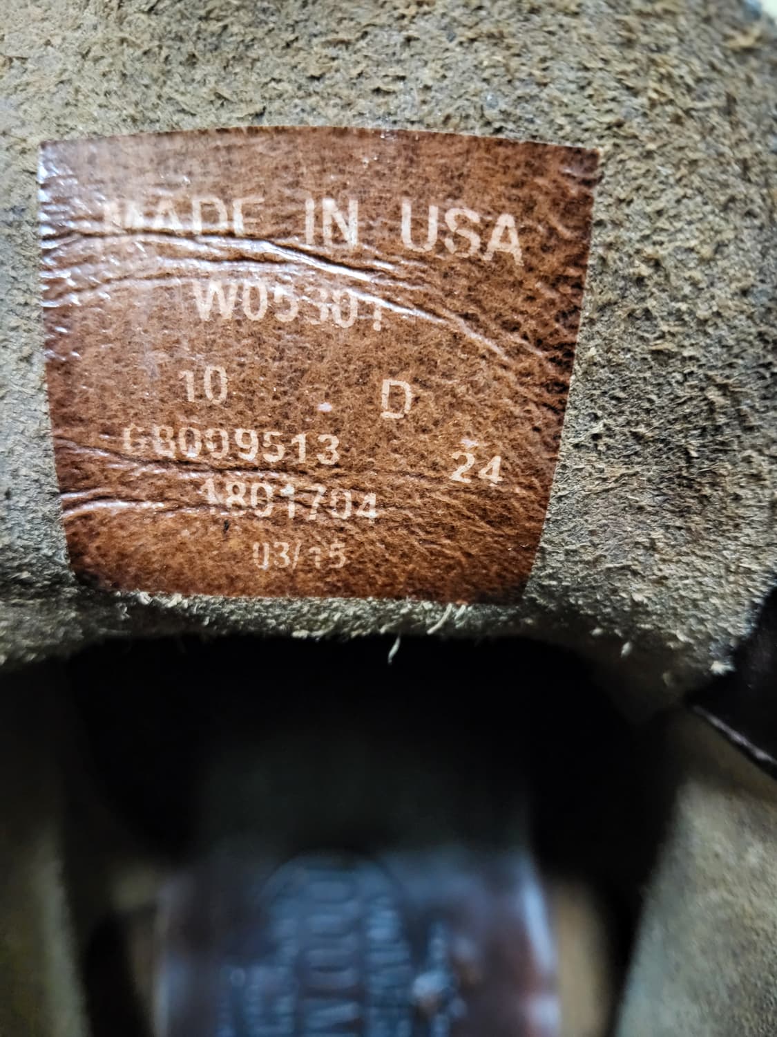 울버린1000마일 브라운 280 US10D사이즈 상품이미지2