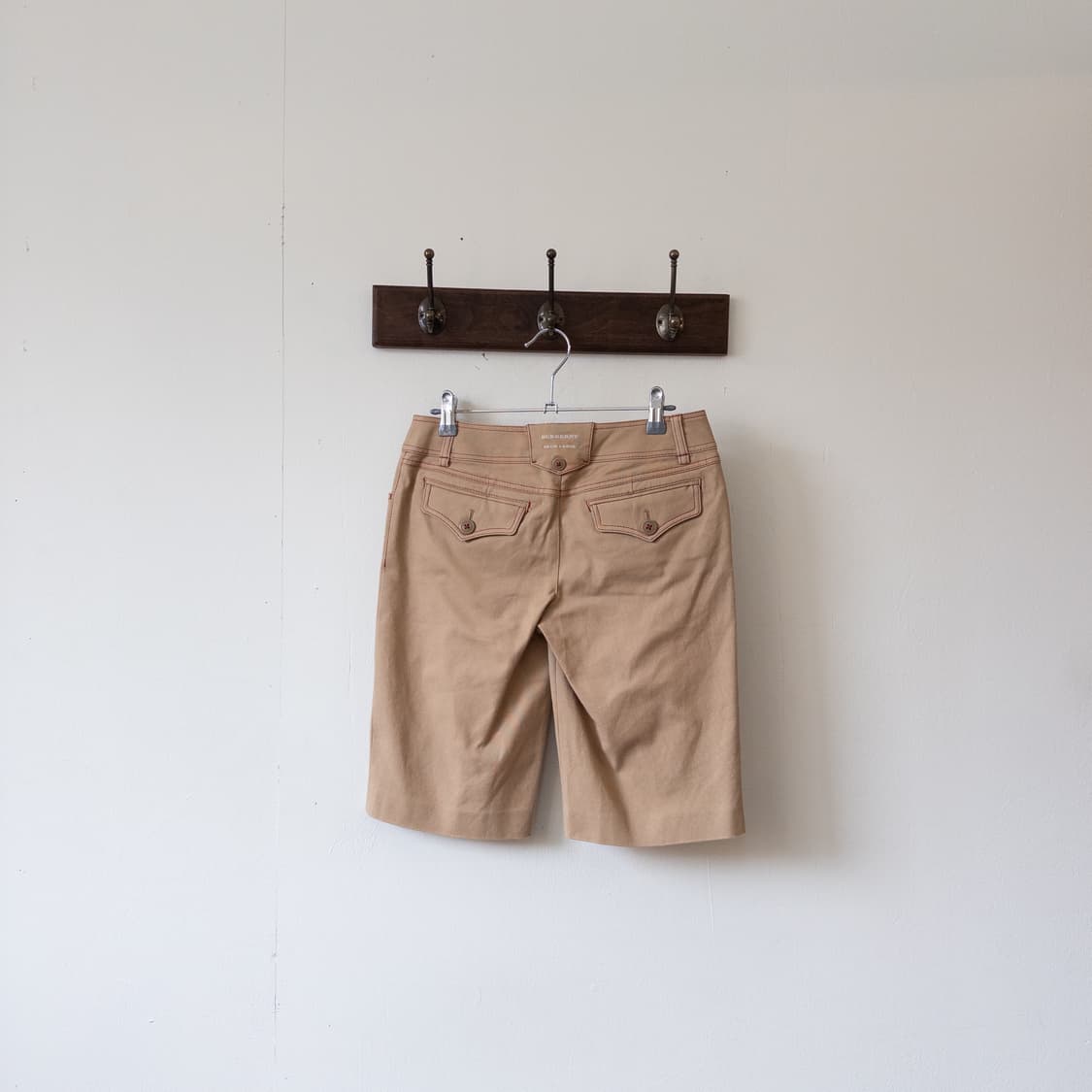 버버리 베이지 코튼 쇼츠 상품이미지6