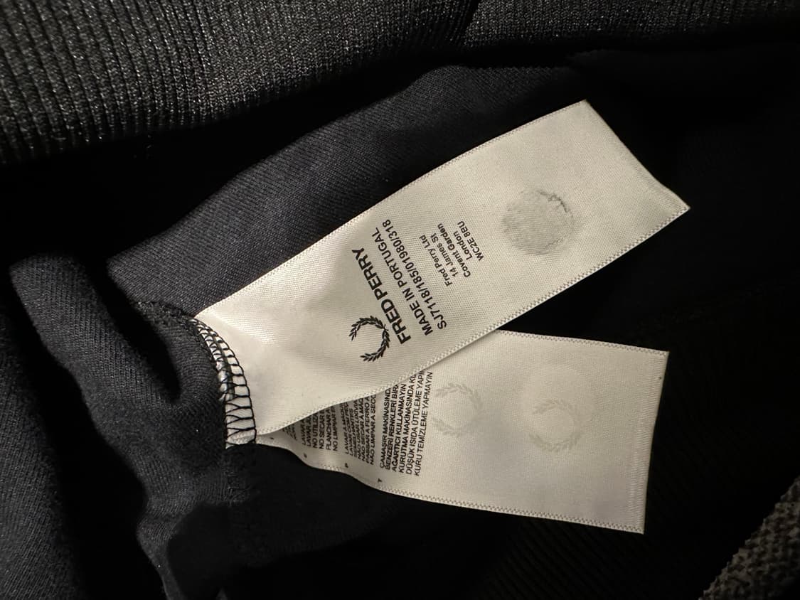 라프시몬스 X 프레드페리 트랙탑 블랙 38 상품이미지4