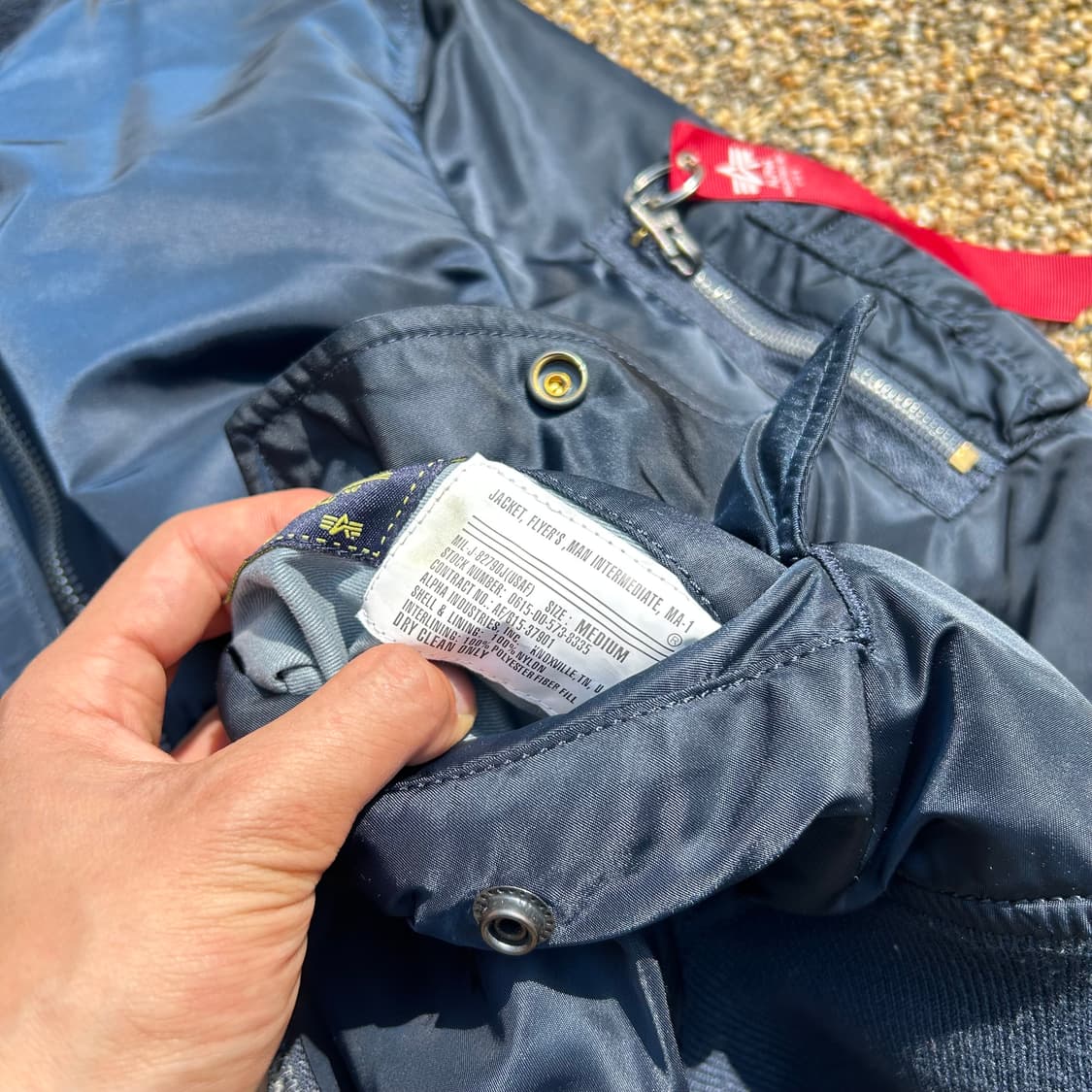 알파인더스트리(Alpaha industries) 네이비 MA-1 상품이미지6